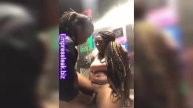 Quick and adventurous sex inside the club urinal