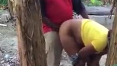 35 year old born one ashawo lady fucked in a plantation