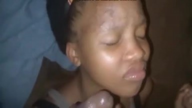 An Shs ashawo girl swallows sperms after receiving strange dick