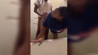 Fucking Abigail in her parents bathroom