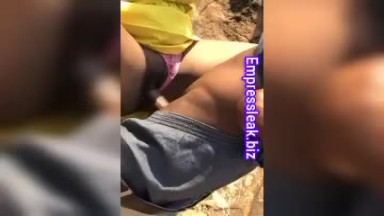 After school afternoon sex on a rock with my coursemate