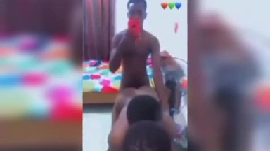 2 Shs students fucking in front of a mirror