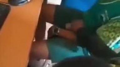 Shameful - Two 18 Years Old She Students Caught At The Computer Lab